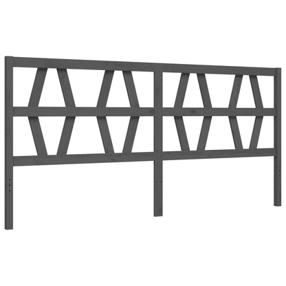 vidaXL Bed Frame without Mattress Grey 200x200 cm Solid Wood