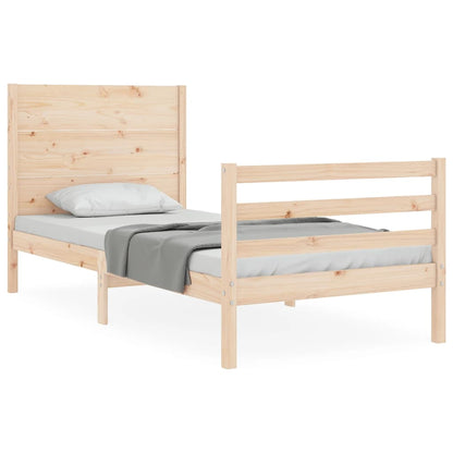 vidaXL Bed Frame without Mattress 100x200 cm Solid Wood