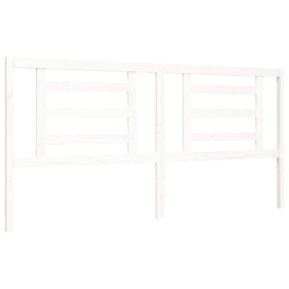 vidaXL Bed Frame without Mattress White 200x200 cm Solid Wood