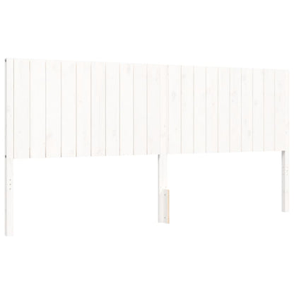 vidaXL Bed Frame without Mattress White 200x200 cm Solid Wood