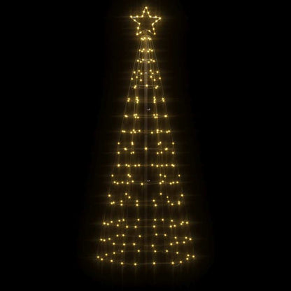 vidaXL LED Christmas Tree with Spikes 220 LEDs Warm White 180 cm