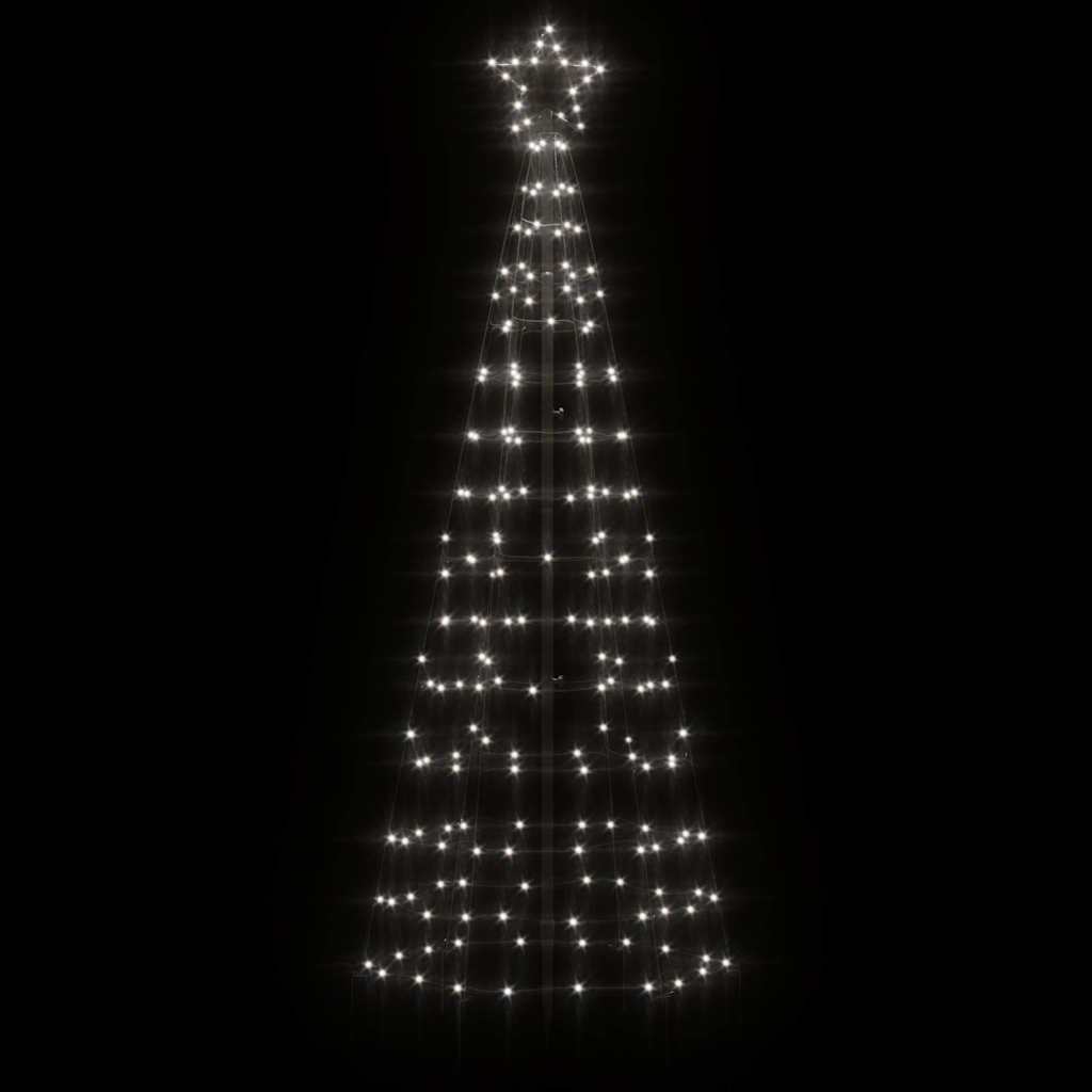 vidaXL LED Christmas Tree with Spikes 220 LEDs Cold White 180 cm