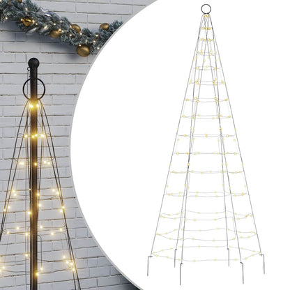 vidaXL LED Christmas Tree 200 LEDs Warm White 180 cm