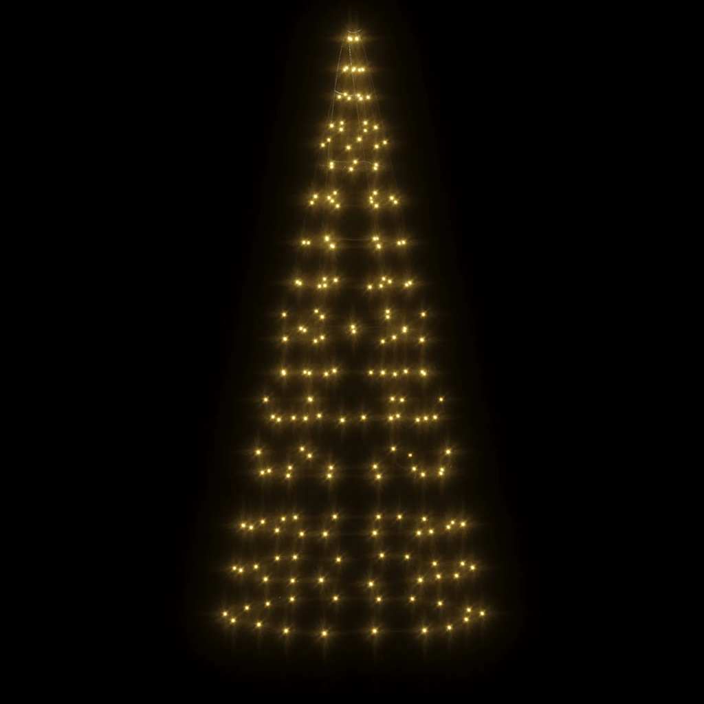 vidaXL LED Christmas Tree 200 LEDs Warm White 180 cm