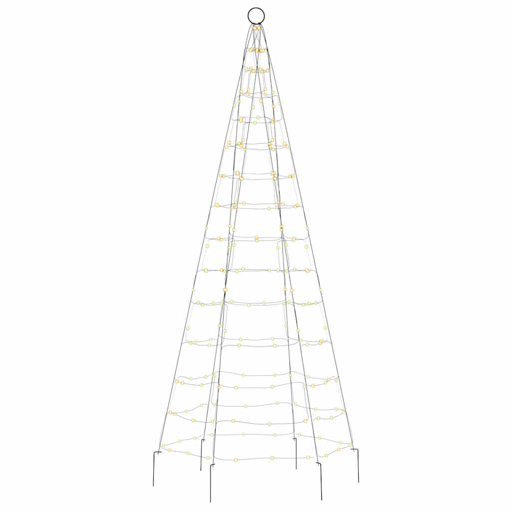vidaXL LED Christmas Tree 200 LEDs Warm White 180 cm