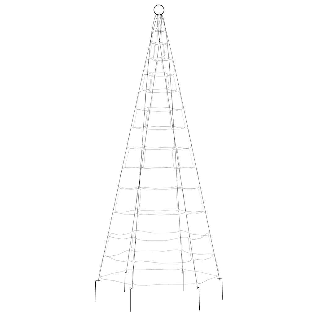 vidaXL LED Christmas Tree 200 LEDs Cold White 180 cm