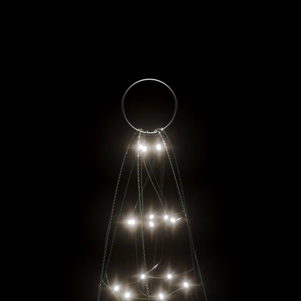 vidaXL LED Christmas Tree 200 LEDs Cold White 180 cm