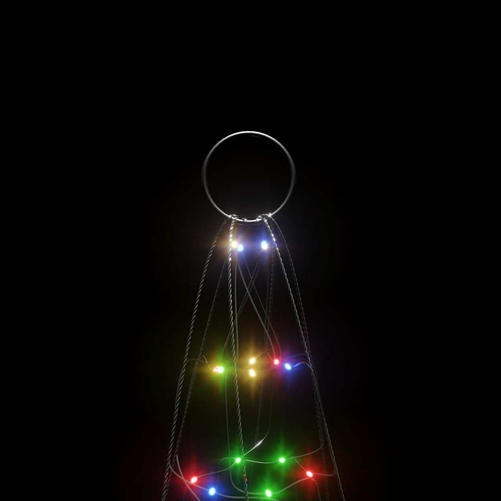 vidaXL LED Christmas Tree 200 LEDs Colourful 180 cm