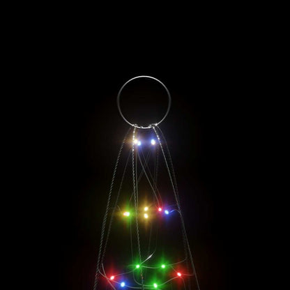 vidaXL LED Christmas Tree 200 LEDs Colourful 180 cm