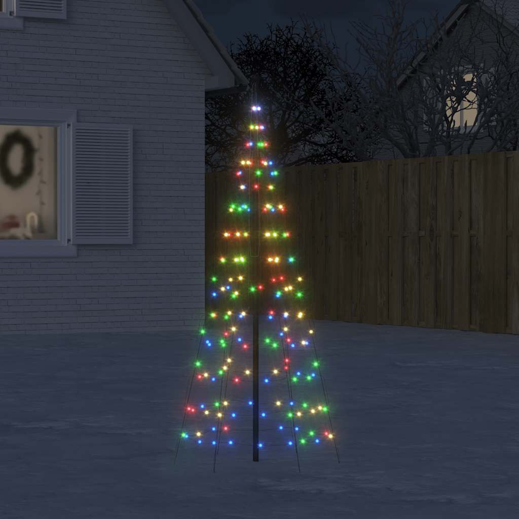vidaXL LED Christmas Tree 200 LEDs Colourful 180 cm
