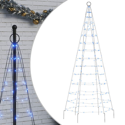 vidaXL LED Christmas Tree 200 LEDs Blue 180 cm