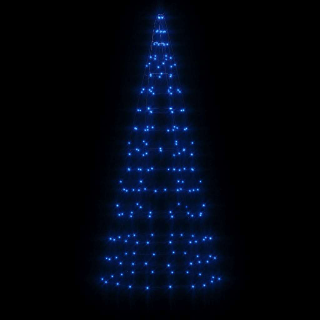 vidaXL LED Christmas Tree 200 LEDs Blue 180 cm