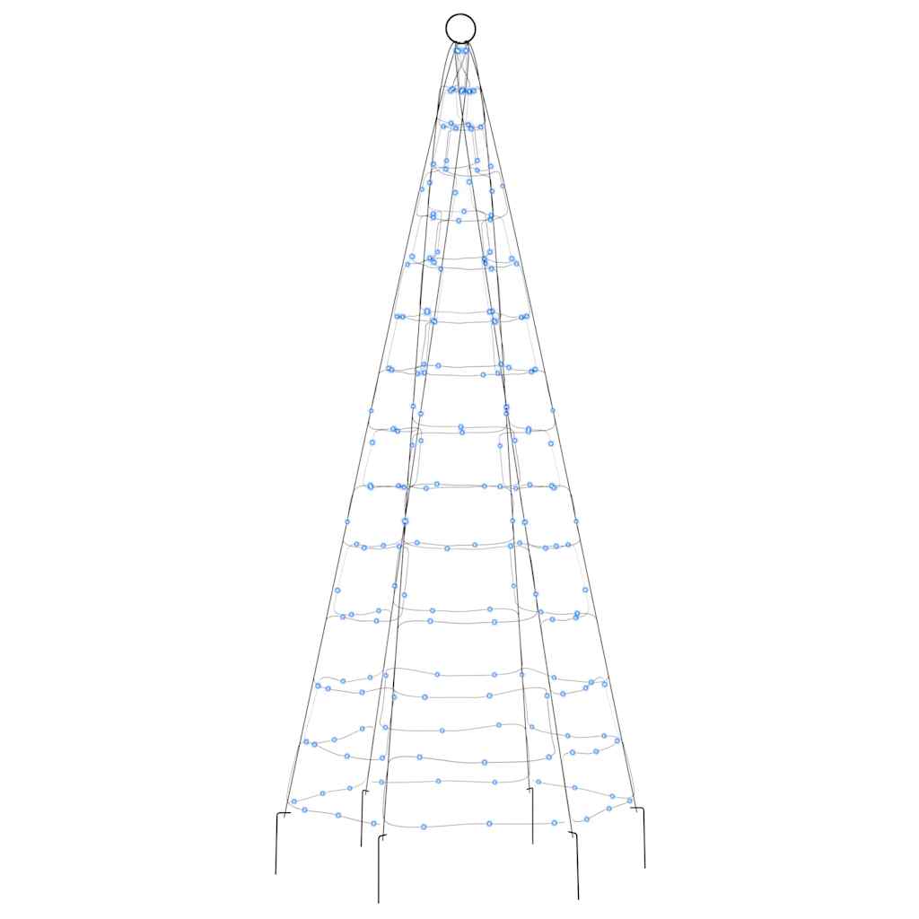vidaXL LED Christmas Tree 200 LEDs Blue 180 cm