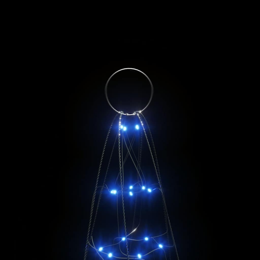 vidaXL LED Christmas Tree 200 LEDs Blue 180 cm