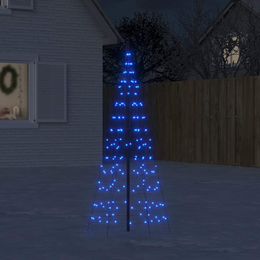 vidaXL LED Christmas Tree 200 LEDs Blue 180 cm