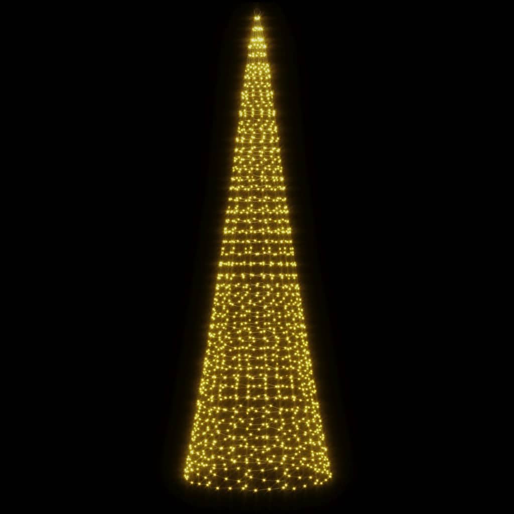 vidaXL LED Christmas Tree 1534 LEDs Warm White 500 cm
