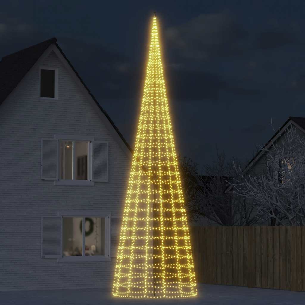 vidaXL LED Christmas Tree 3000 LEDs Warm White 800 cm