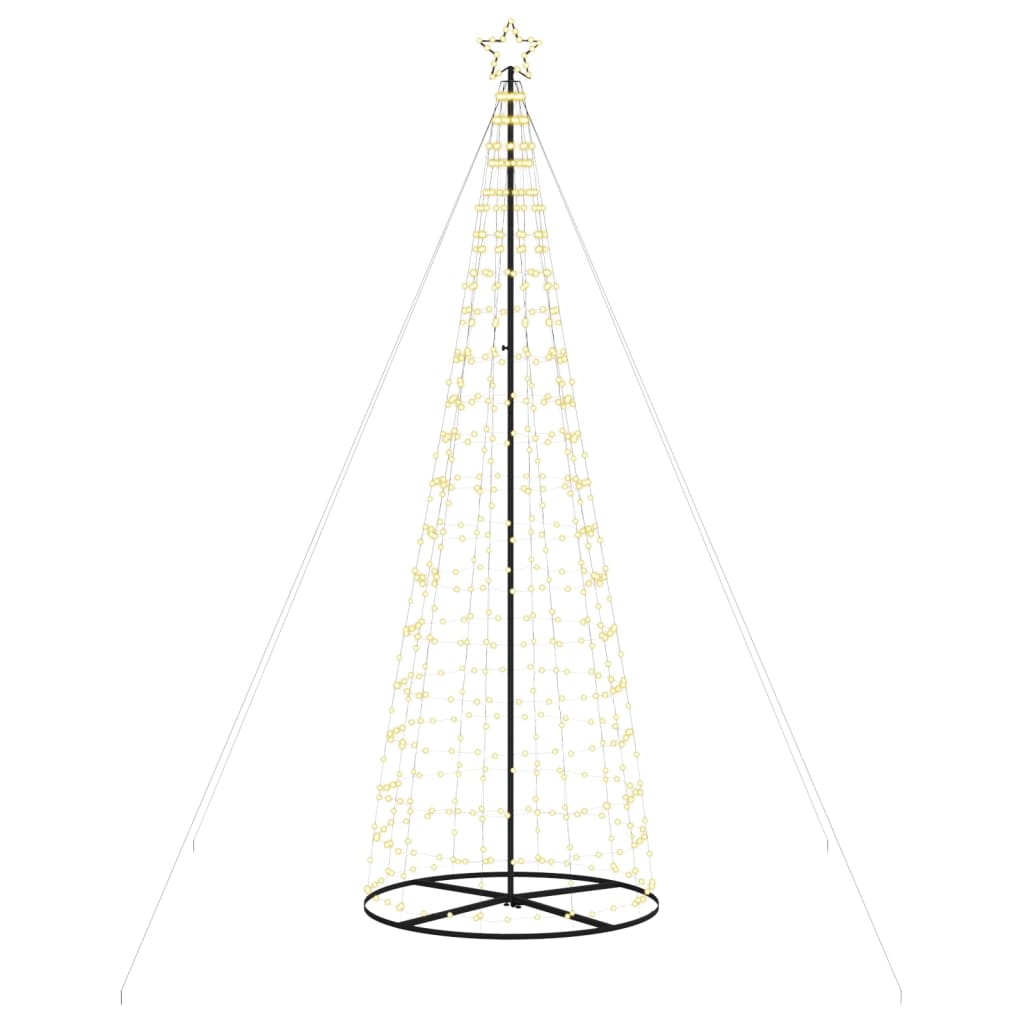 vidaXL LED Christmas Tree 570 LEDs Warm White 300 cm