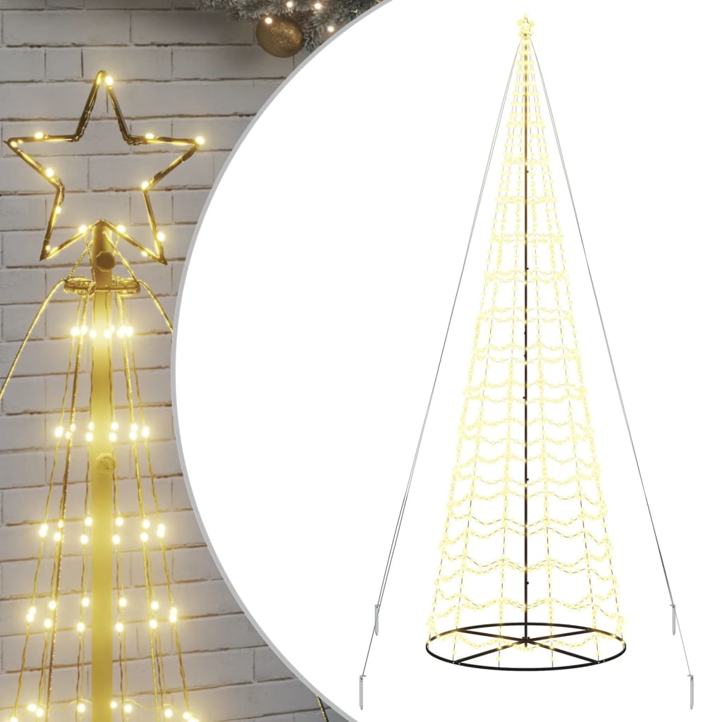 vidaXL LED Christmas Tree 1554 LEDs Warm White 500 cm