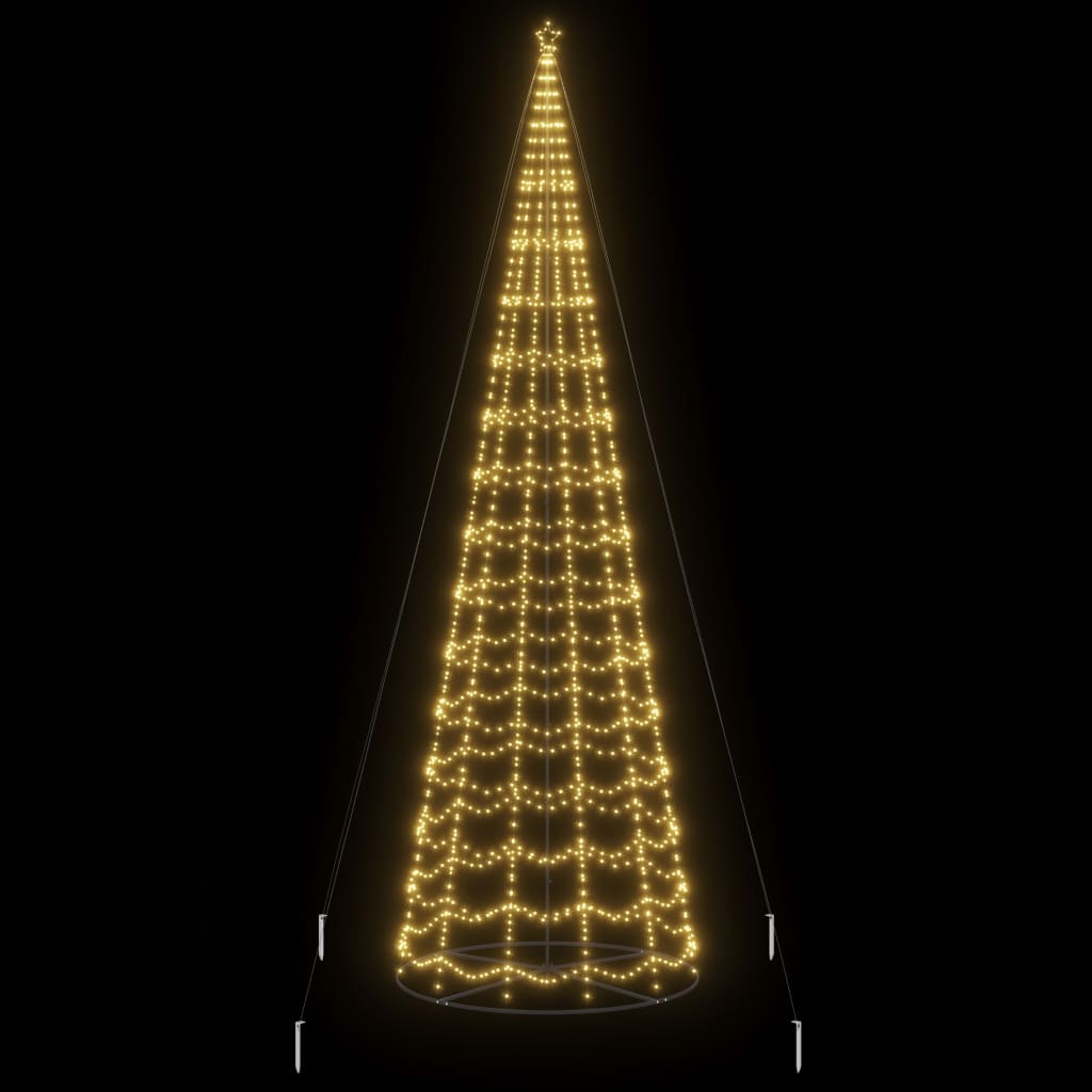 vidaXL LED Christmas Tree 1554 LEDs Warm White 500 cm