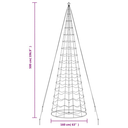 vidaXL LED Christmas Tree 1554 LEDs Warm White 500 cm