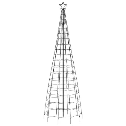 vidaXL LED Christmas Tree with Spikes 570 LEDs Cold White 300 cm