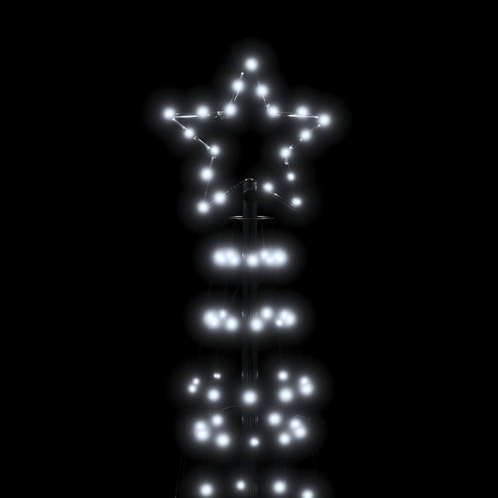 vidaXL LED Christmas Tree with Spikes 570 LEDs Cold White 300 cm
