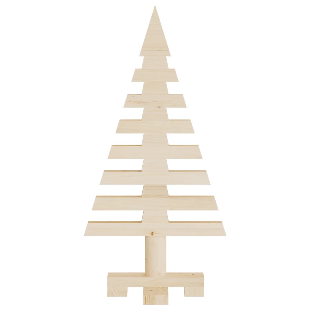 vidaXL Wooden Christmas Trees for Decoration 3 pcs Solid Wood Pine