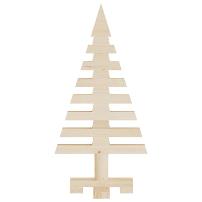 vidaXL Wooden Christmas Trees for Decoration 3 pcs Solid Wood Pine