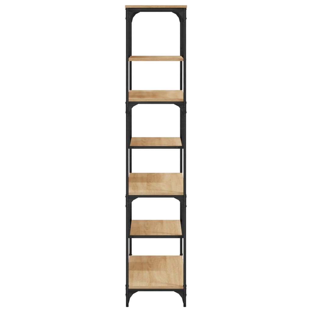 vidaXL Bookcase Sonoma Oak 81x36x176 cm Engineered Wood