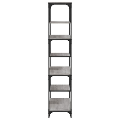 vidaXL Bookcase Grey Sonoma 81x36x176 cm Engineered Wood