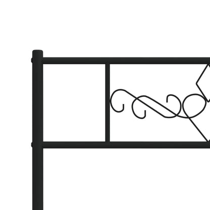 vidaXL Bed Frame | Black | Steel | 80x200 cm | Bed Frame | Rectangular | Modern