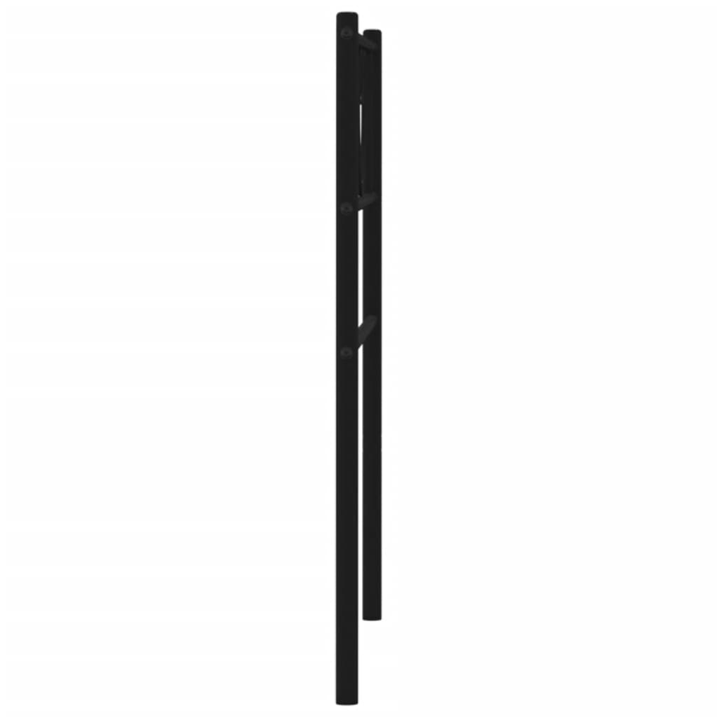 vidaXL Metal Replace Headboard Black 90 cm