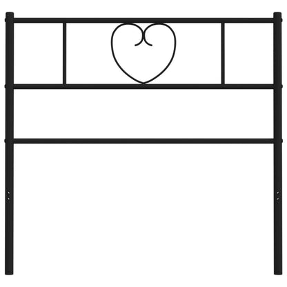 vidaXL Metal Replace Headboard Black 90 cm