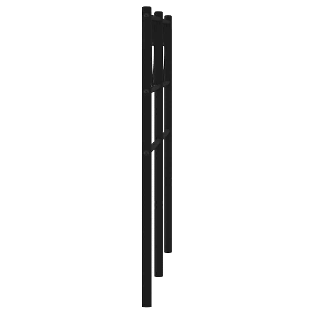 vidaXL Metal Replace Headboard Black 140 cm