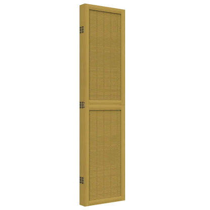 vidaXL Room Divider 5 Panels Brown Solid Wood Paulownia