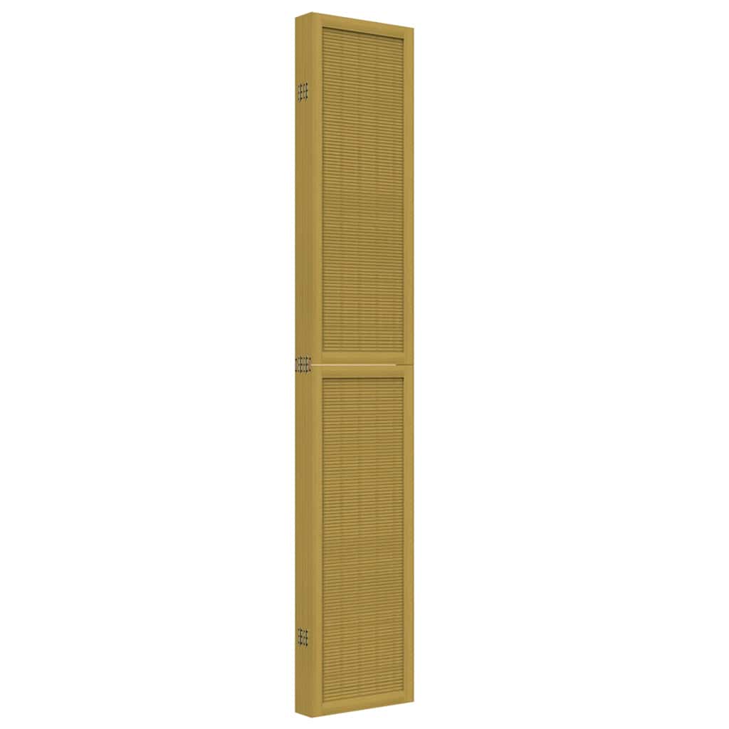 vidaXL Room Divider 6 Panels Brown Solid Wood Paulownia