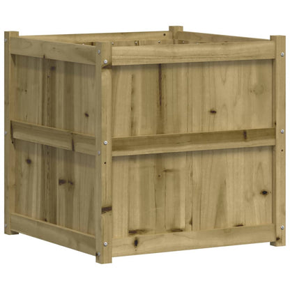 vidaXL Garden Planter 70x70x70 cm Impregnated Wood Pine