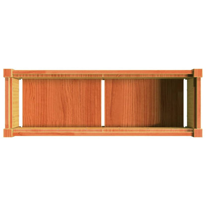 vidaXL Garden Planters 2 pcs Wax Brown Solid Wood Pine