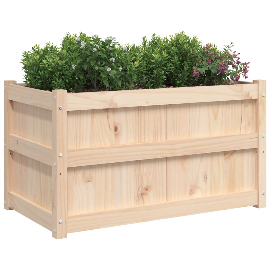 vidaXL Garden Planter 90x50x50 cm Solid Wood Pine