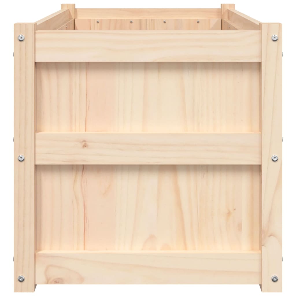 vidaXL Garden Planters 2 pcs Solid Wood Pine