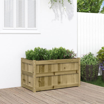 vidaXL Garden Planter 90x50x50 cm Impregnated Wood Pine