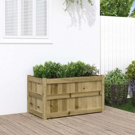 vidaXL Garden Planter 90x50x50 cm Impregnated Wood Pine