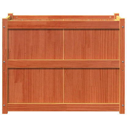 vidaXL Garden Planter Wax Brown 90x50x70 cm Solid Wood Pine