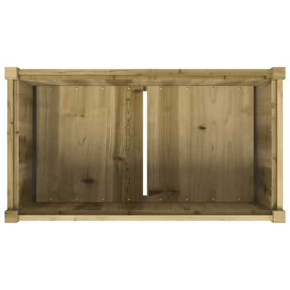 vidaXL Garden Planter 90x50x70 cm Impregnated Wood Pine