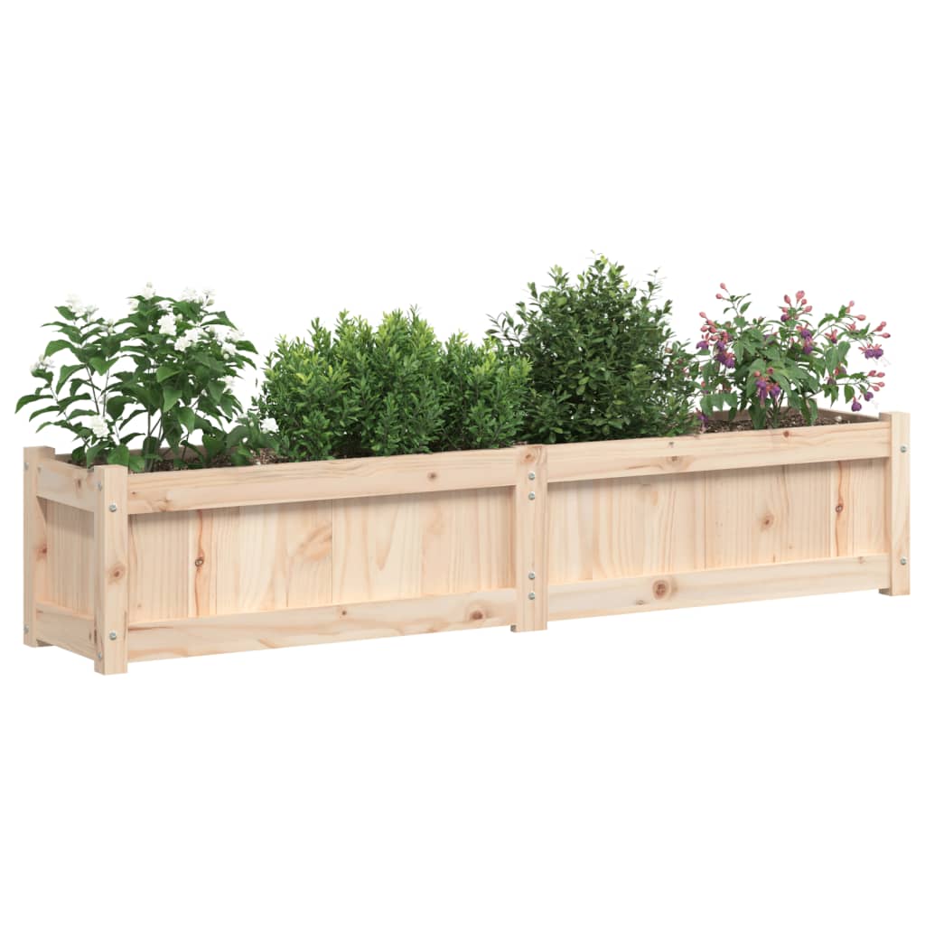 vidaXL Garden Planter 150x31x31 cm Solid Wood Pine