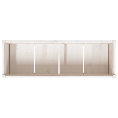 vidaXL Garden Planter White 150x50x70 cm Solid Wood Pine