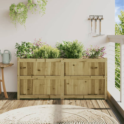 vidaXL Garden Planter 150x50x70 cm Impregnated Wood Pine
