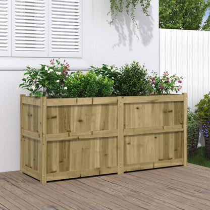 vidaXL Garden Planter 150x50x70 cm Impregnated Wood Pine