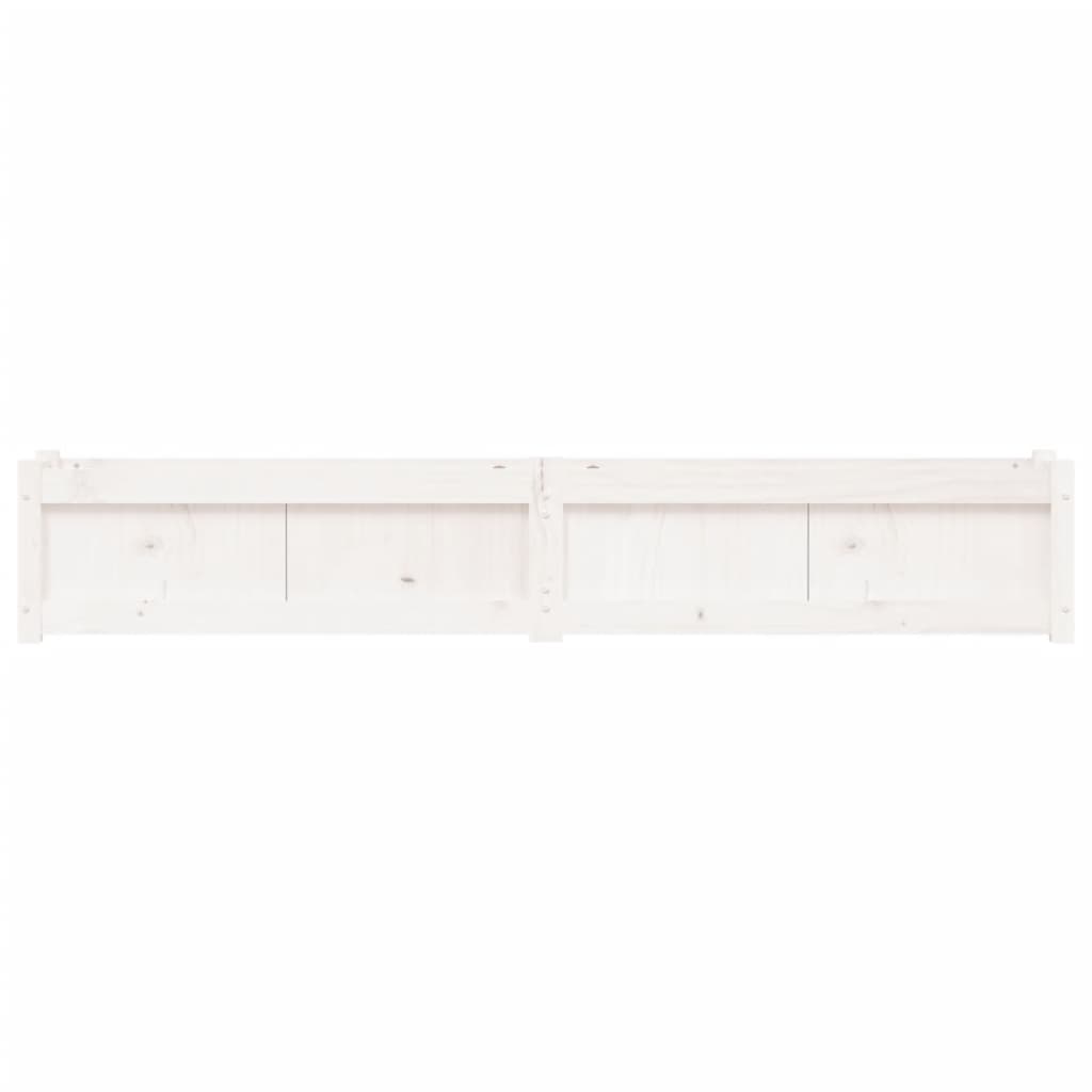 vidaXL Garden Planter White 180x31x31 cm Solid Wood Pine